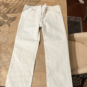 GAP women’s 90’s straight high rise off-White Jeans